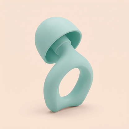 Silicone Earplugs in Blue, standing
