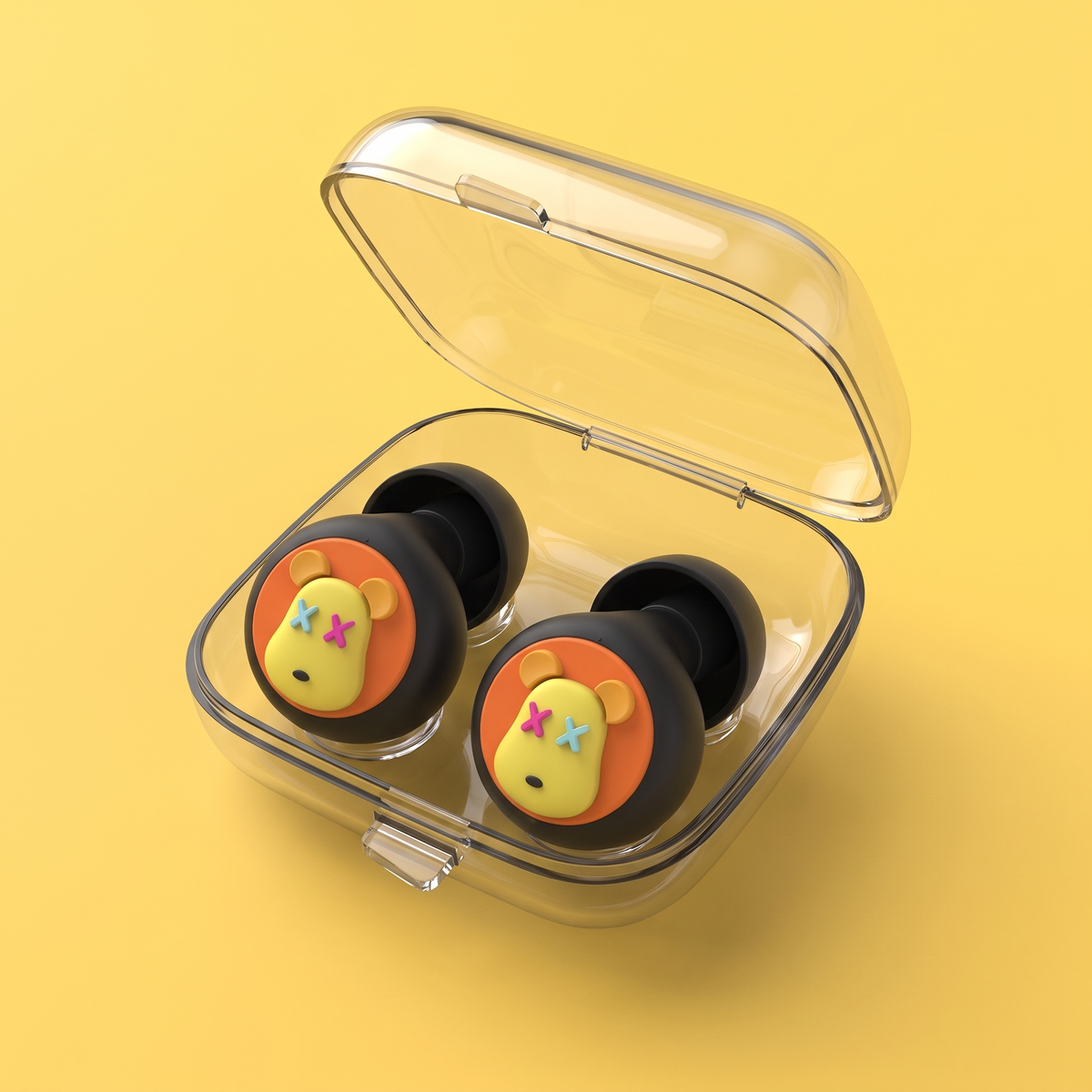 Bear Earplugs, hero in clear case