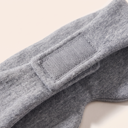 Cotton Sleep Wrap, fabric and closure detail