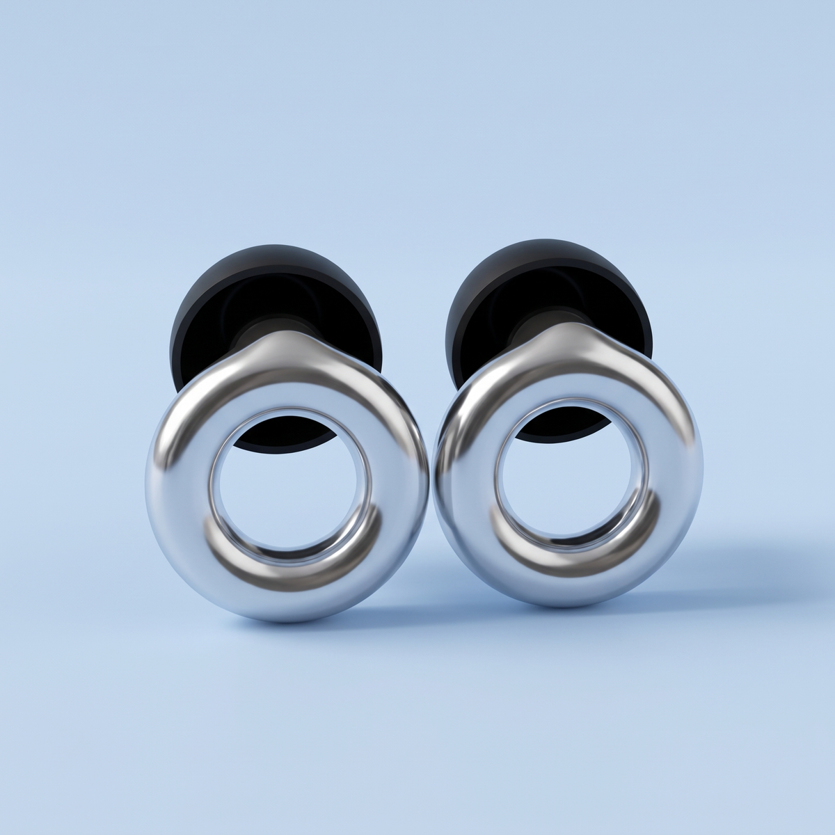 Metal Edition Earplugs in Silver, hero