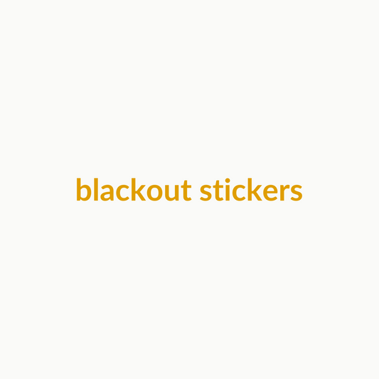 placeholder - spare blackout stickers product photo pending